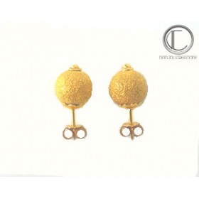 Boucles d'oreilles boules .Or 750/1000