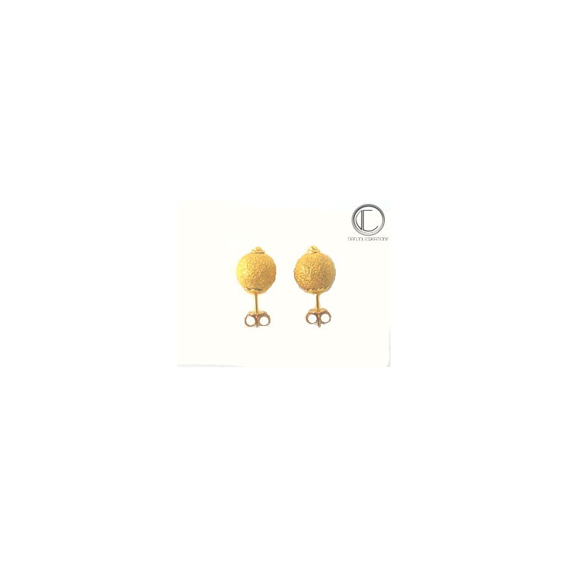 Boucles d'oreilles boules .Or 750/1000