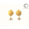 Boucles d'oreilles boules .Or 750/1000