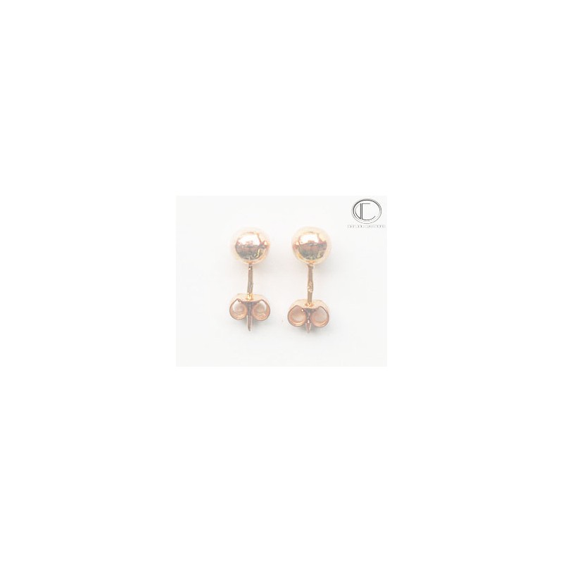 Boucles d'oreilles boules .Or 750/1000
