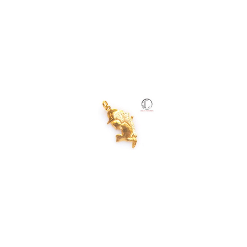 PENDENTIF CARTE  /Dauphin.Or 750/1000