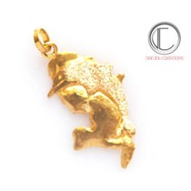 PENDENTIF CARTE  /Dauphin.Or 750/1000