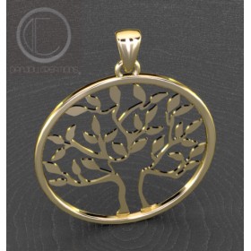 Pendentif arbre de vie. Or 750/1000