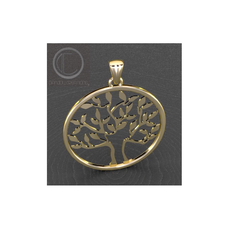 Pendentif arbre de vie. Or 750/1000