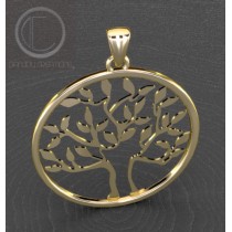 Pendentif arbre de vie. Or 750/1000