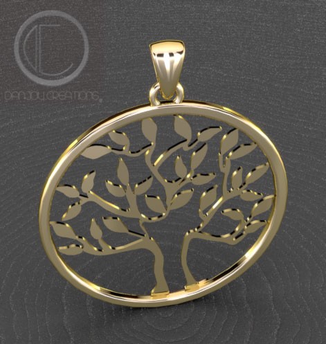Tree of life pendants. gold 750/1000
