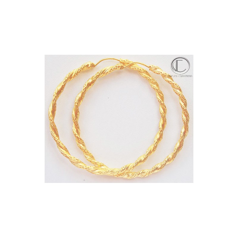 boucles doreilles creoles.Or 750/1000