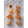 BOUCLES D OREILLES CUBES.OR 750/1000
