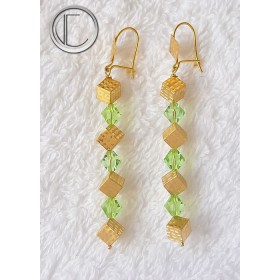Cube earrings.18 gold