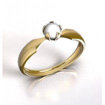 BAGUE STELLA PEARL.Or 750/1000