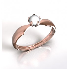 BAGUE STELLA PEARL.Or 750/1000