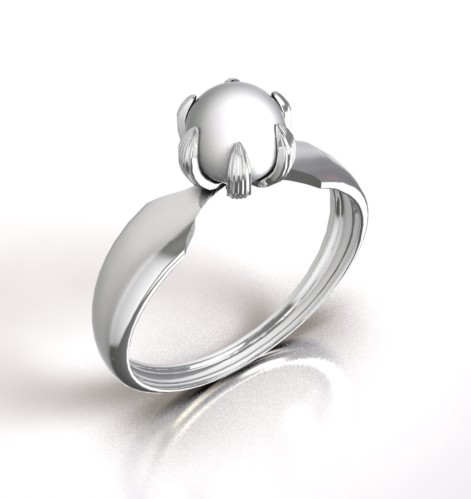 BAGUE STELLA PEARL.Or 750/1000
