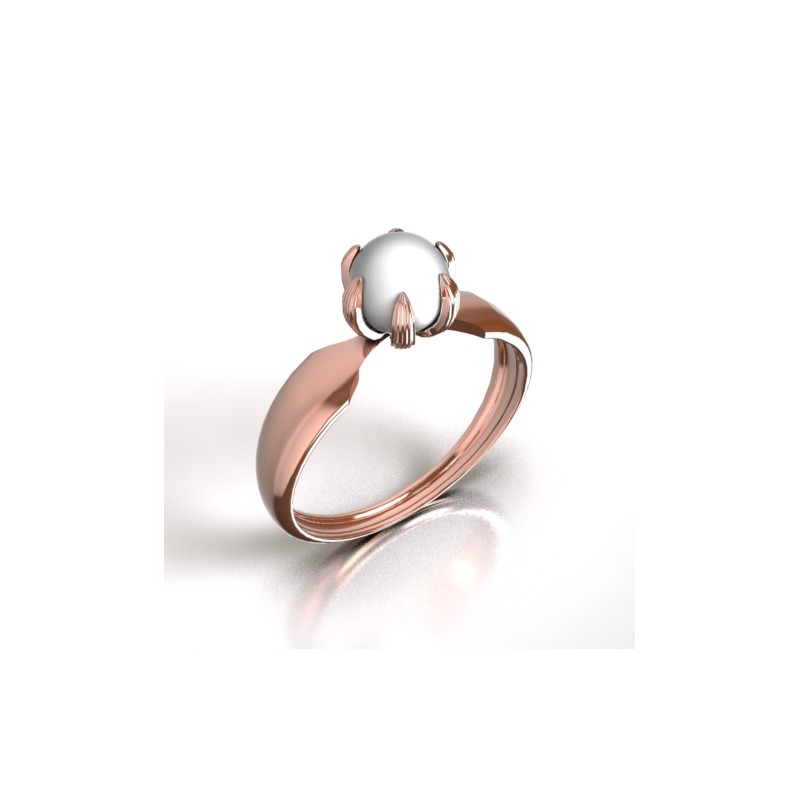 BAGUE STELLA PEARL.Or 750/1000