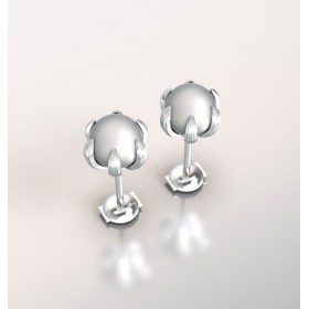 Hoop Earrings pearl.Or 750/1000
