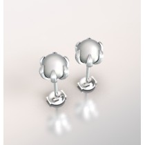 Hoop Earrings pearl.Or 750/1000