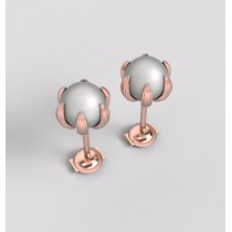 Hoop Earrings pearl.Or 750/1000