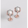 Boucles pearl.Or 750/1000