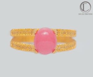 BAGUE CONCH PEARL.OR 750/1000