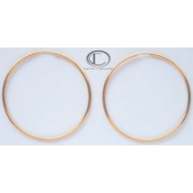 Boucles d'oreilles creoles.Or 750/1000
