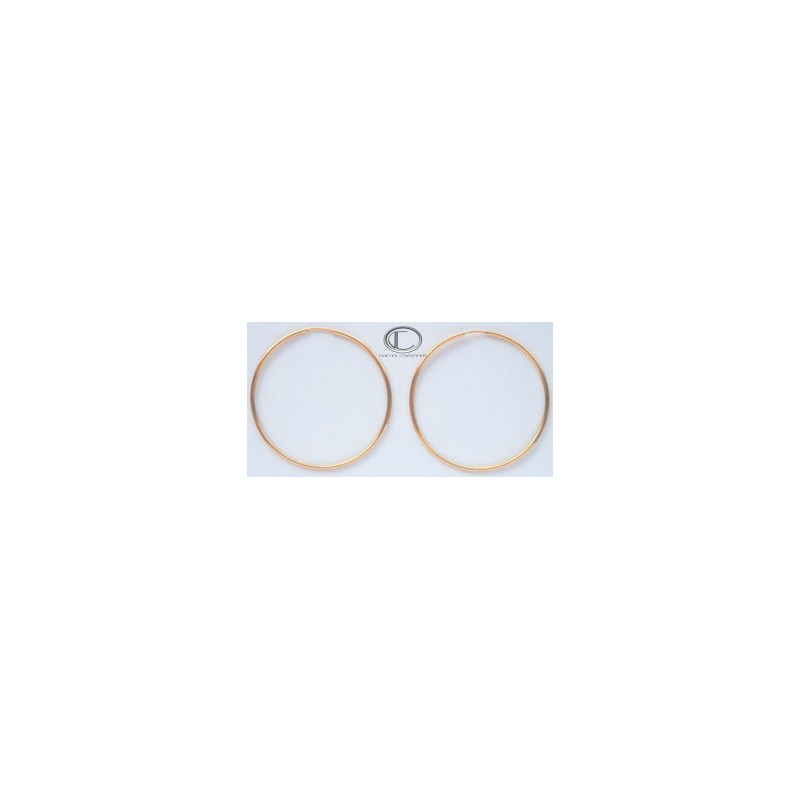 Boucles d'oreilles creoles.Or 750/1000