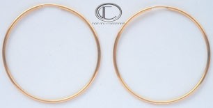 Boucles d'oreilles créoles.Or 750/1000
