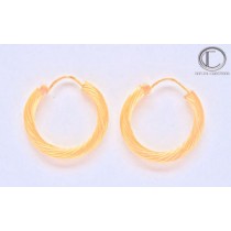 Boucles d'oreilles créoles.Or 750/1000