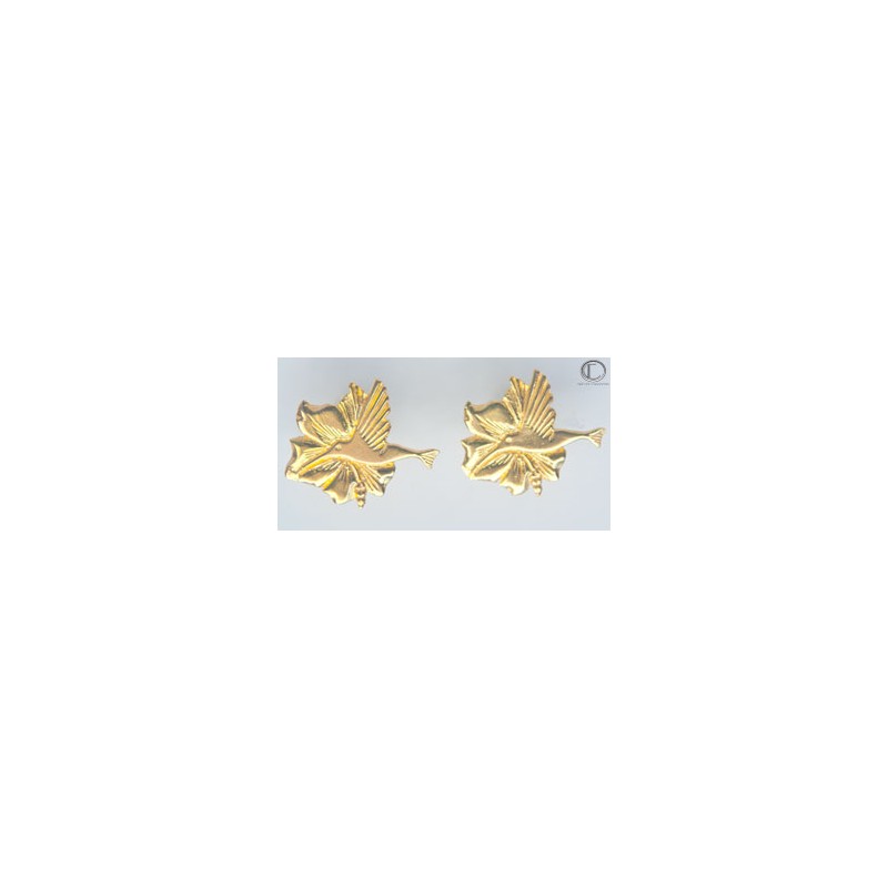 Boucles d' oreilles colibris.OR 750/1000