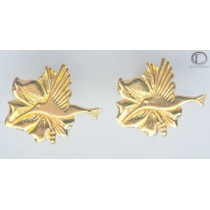 Boucles d' oreilles colibris.OR 750/1000