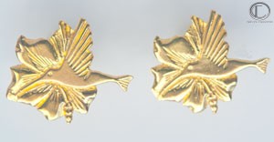 Boucles d' oreilles colibris.OR 750/1000