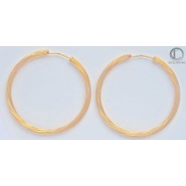 Boucles d' oreilles créoles.Or 750/1000