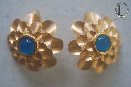 Boucles d' oreilles Nid de guèpes.Or 750/1000