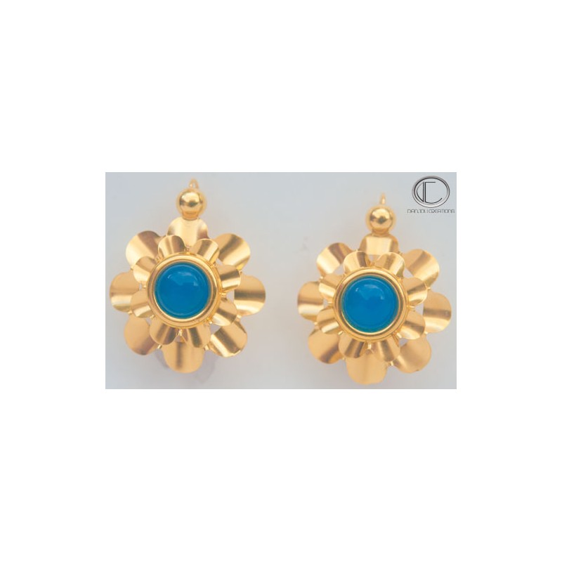 Boucles d' oreilles Nid de guèpes.Or 750/1000