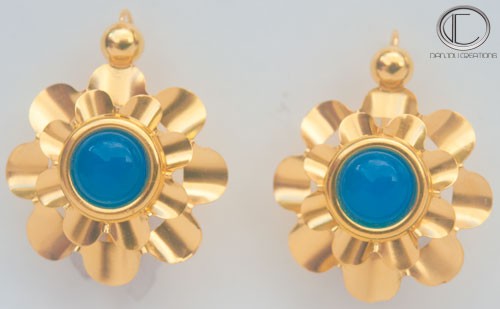 Boucles d' oreilles Nid de guèpes.Or 750/1000