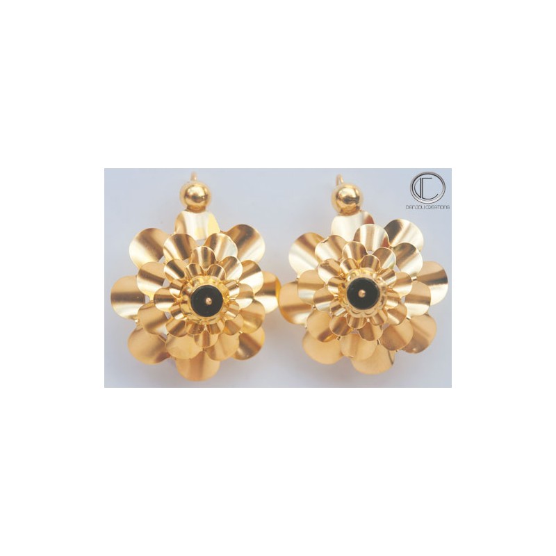 Boucles d' oreilles Nid de guèpes.Or 750/1000