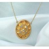 Collier Pommes-canelles, or 750/1000.