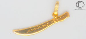 PENDENTIF COUTELAS.OR 750/1000