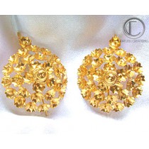 Boucles d' oreilles Tété nègrèsse.Or 750/1000 Boucles  3 rangéés de...