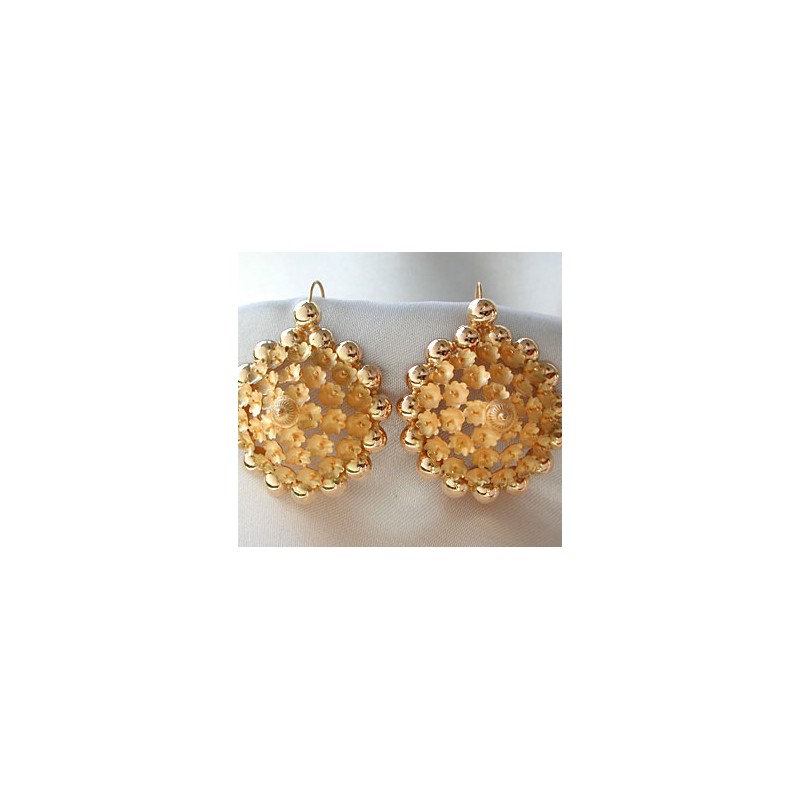 Boucles d' oreilles Tété nègrèsse.Or 750/1000