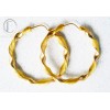 BOUCLES d' OREILLES CREOLES.OR 750/1000