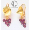 Pendientes de vid Bakoua.Oro 750/1000