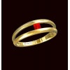 Bague rubis carré Or 750/1000