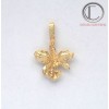 Orchid Pendant in 18k Gold