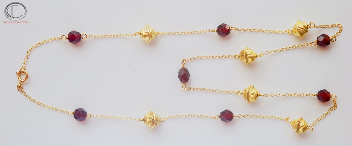 COLLIER GRAIN DE CHOUX.OR 750/1000