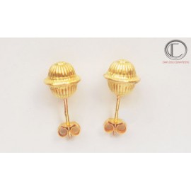 Boucles choux .Or 750/1000.
