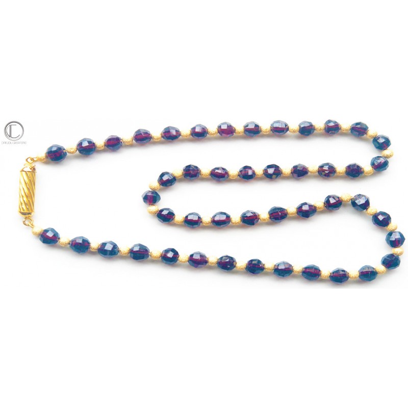 Collier Grenats naturels .Or 750/1000