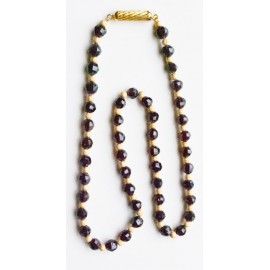 Collier Grenats naturels .Or 750/1000