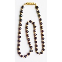 Collier Grenats naturels .Or 750/1000