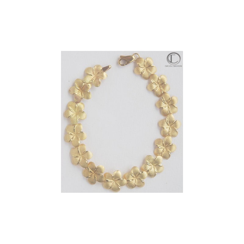 Bracelet Hibiscus.Or 750/1000 BRACELET   HIBISCUS Longueur : 19cm  ...