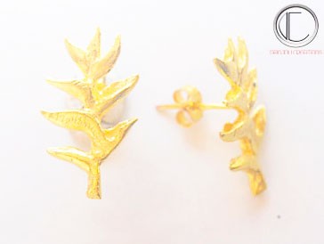 BOUCLES D OREILLES BALISIER.OR 750/1000