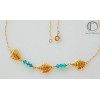 Collar 3 caracolas. ORO 750/1000